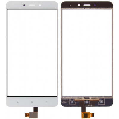 Сенсорное стекло (тачскрин) для Xiaomi Redmi Note 4, белое