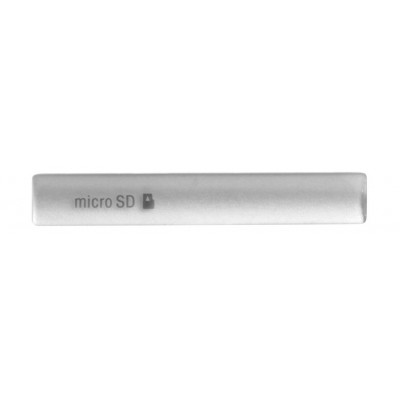 Заглушка micro SD для Sony Z3 Compact, серебряная