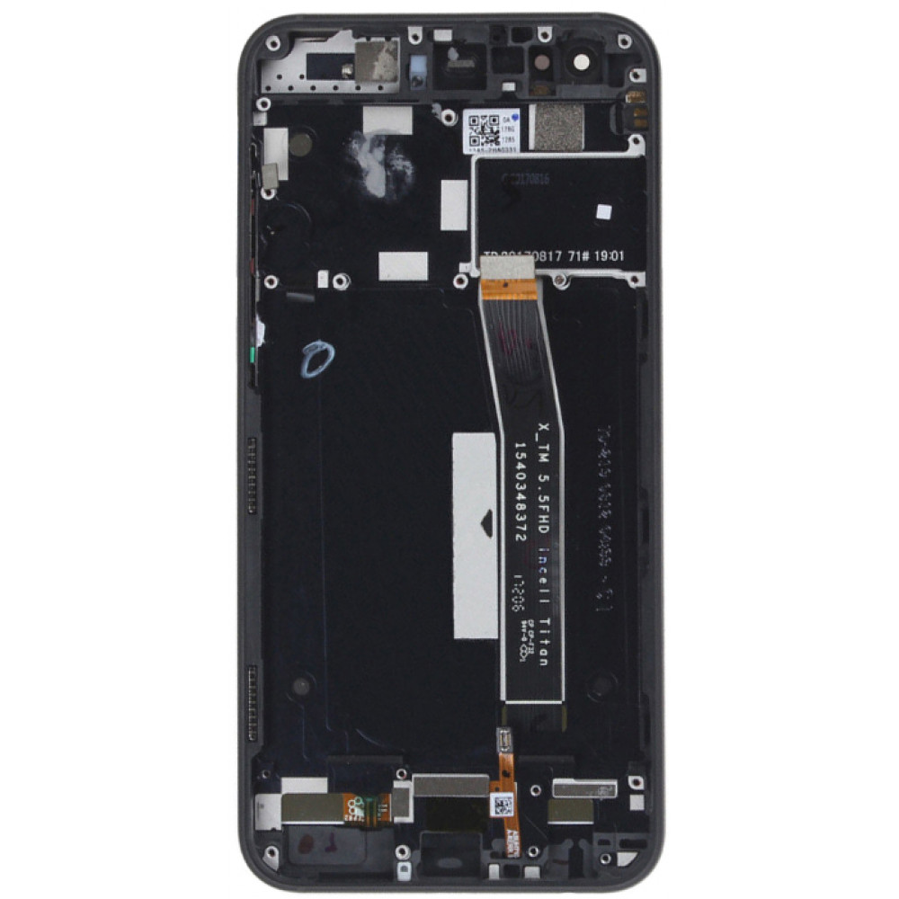 Дисплей для Asus Zenfone 4 (ZE554KL) в сборе с тачскрином и рамкой, черный