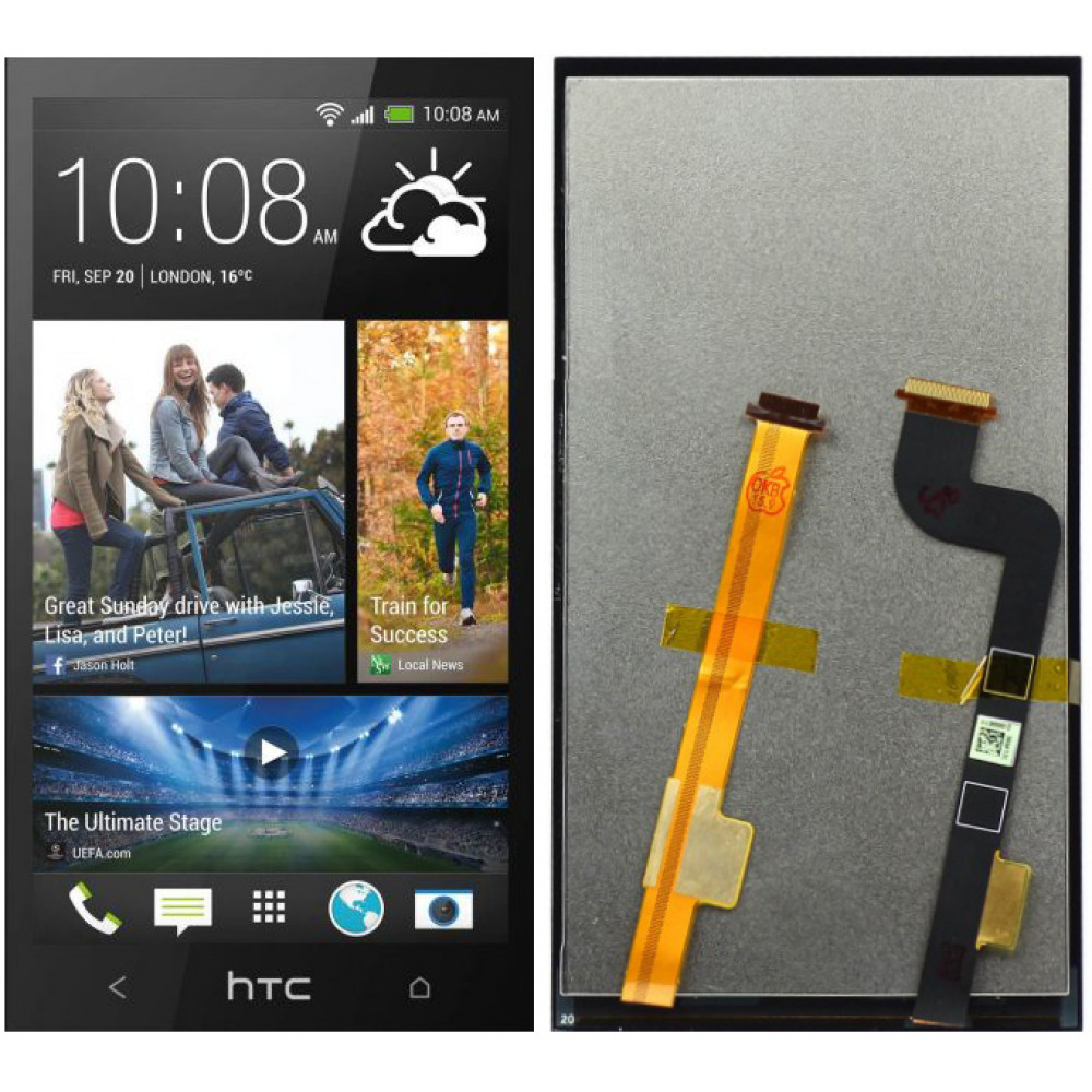 Дисплей для HTC Desire 601 в сборе с тачскрином, черный