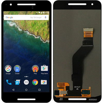 Дисплей для Huawei Google Nexus 6P в сборе с тачскрином, черный