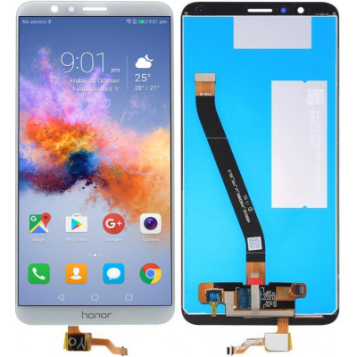 Дисплей для Huawei Honor 7X в сборе с тачскрином, белый