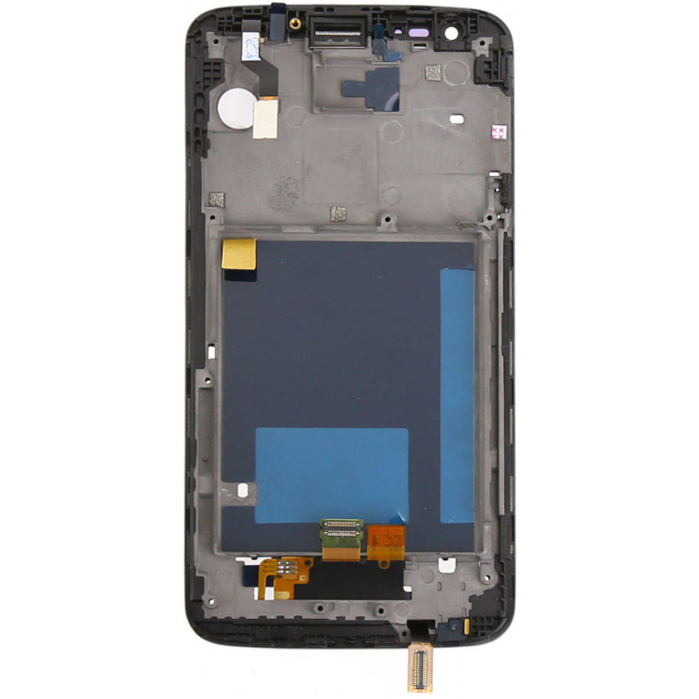 Дисплей для LG G2 (D802) в сборе с тачскрином и рамкой, черный
