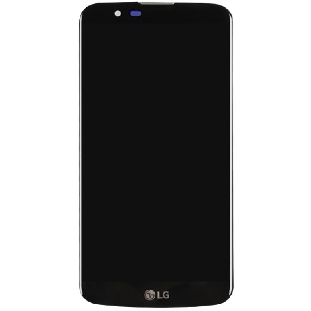 Дисплей для LG K10 (2017) в сборе с тачскрином и рамкой, черный