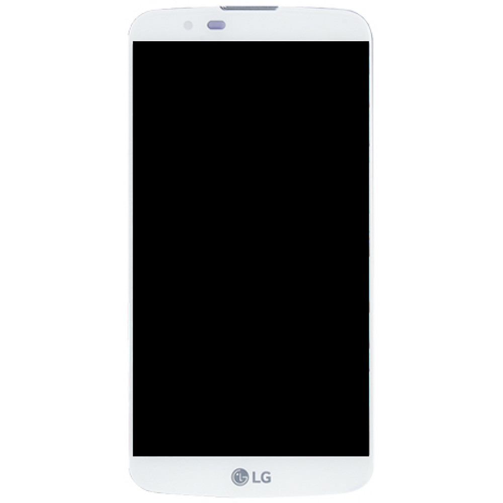 Дисплей для LG K10 (2017) в сборе с тачскрином и рамкой, белый
