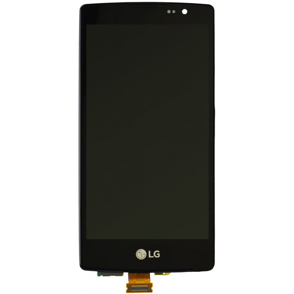 Дисплей для LG Spirit (H422) в сборе с тачскрином и рамкой, черный
