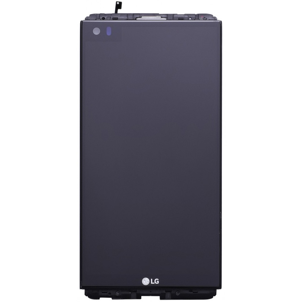Дисплей для LG V20 в сборе с тачскрином и рамкой, черный