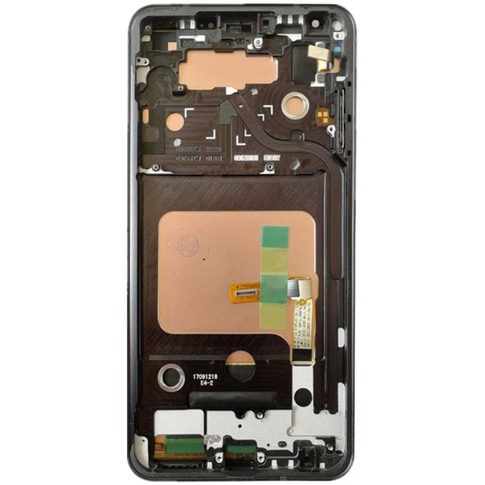 Дисплей для LG V30 Plus (V30) в сборе с тачскрином и рамкой, черный