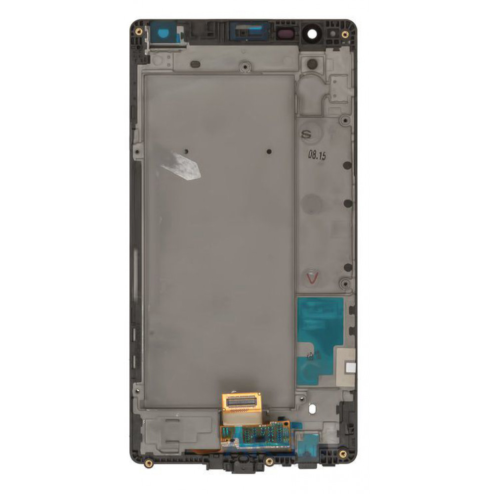Дисплей для LG X Power (К220DS) в сборе с тачскрином и рамкой, черный