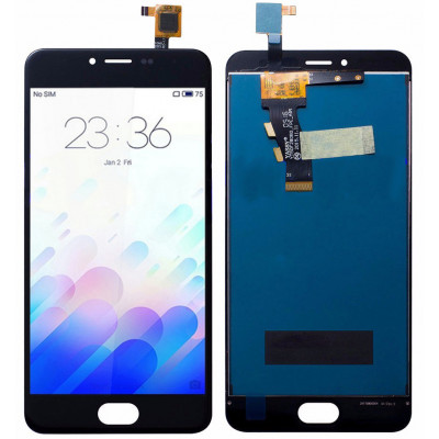 Дисплей для Meizu M3 mini в сборе с тачскрином, черный
