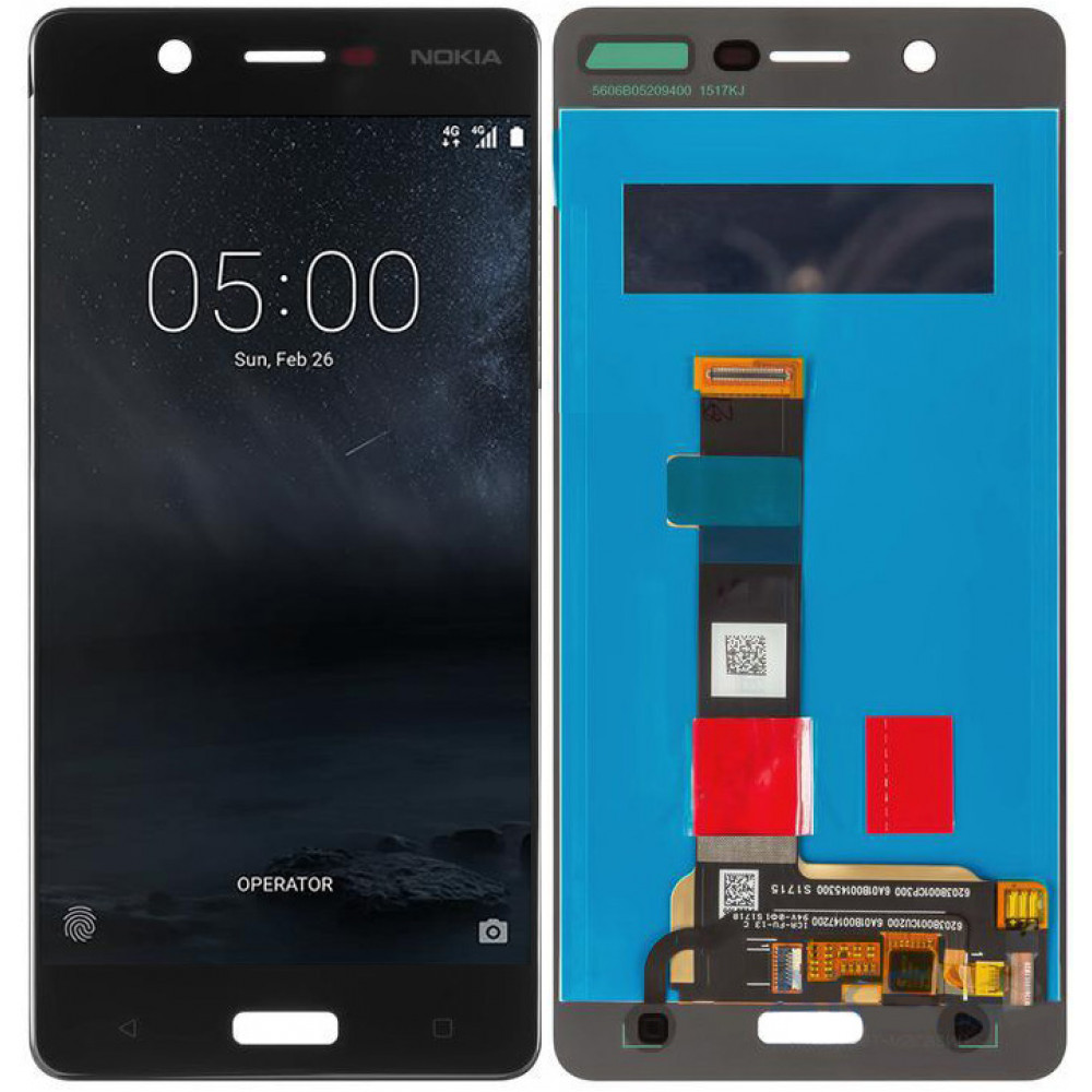 Дисплей для Nokia 5 в сборе с тачскрином, черный