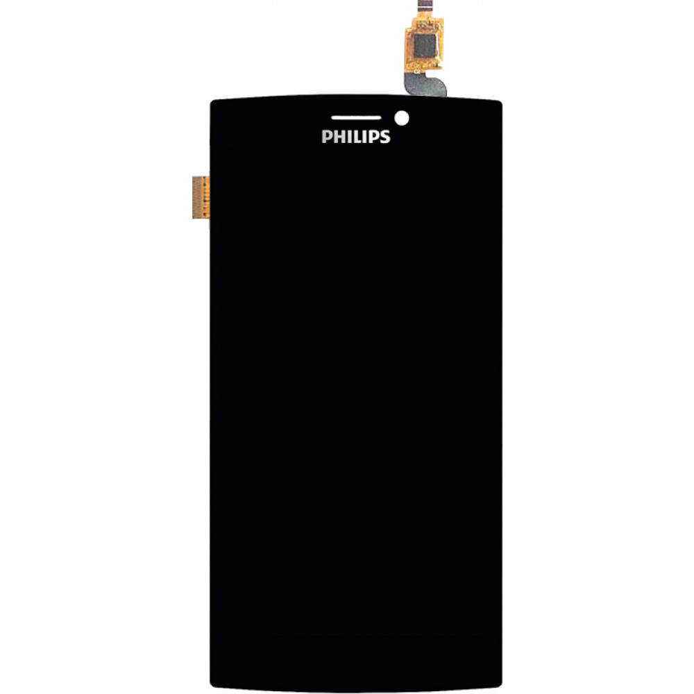 Дисплей для Philips Xenium S337 в сборе с тачскрином, черный