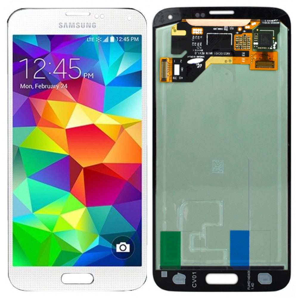 Дисплей для Samsung Galaxy S5 (G900F) в сборе с тачскрином, белый