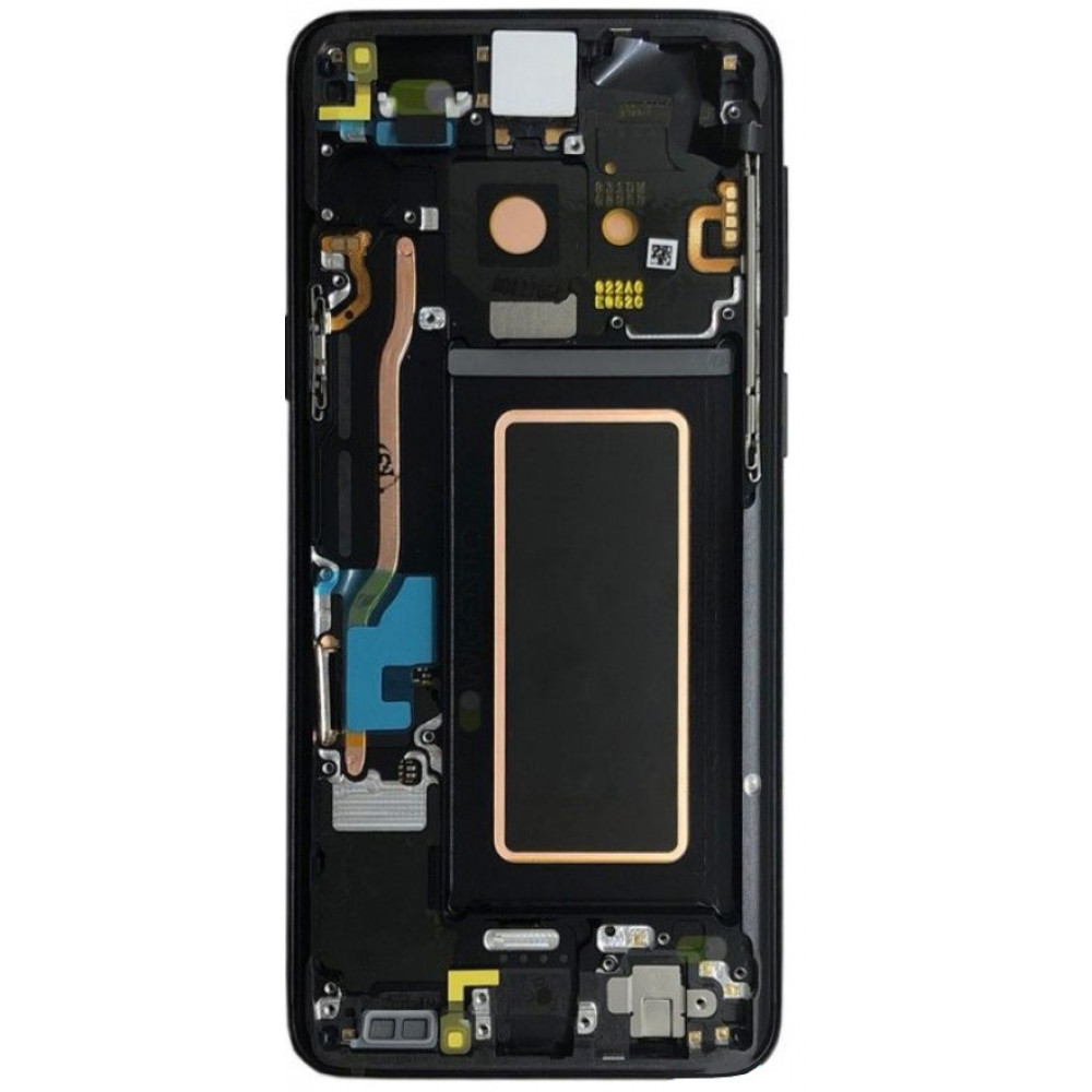 Дисплей для Samsung Galaxy S9 в сборе с тачскрином и рамкой, черный