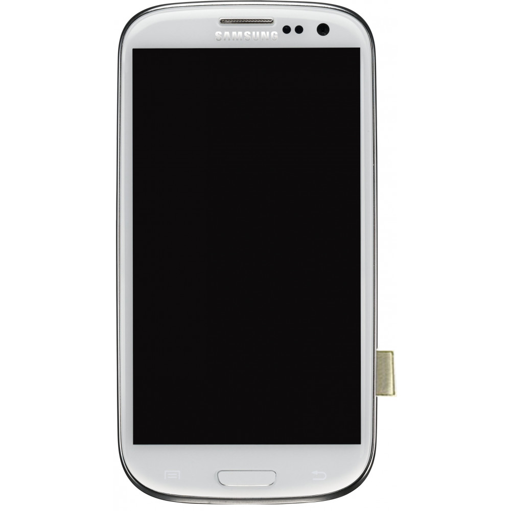 Дисплей для Samsung Galaxy S3 (GT-I9300) в сборе с тачскрином и рамкой, белый