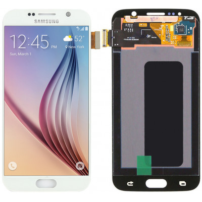 Дисплей для Samsung Galaxy S6 (G920F 2015) в сборе с тачскрином, белый