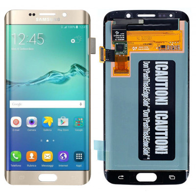 Дисплей для Samsung Galaxy S6 EDGE Plus (G928) в сборе с тачскрином, золотой