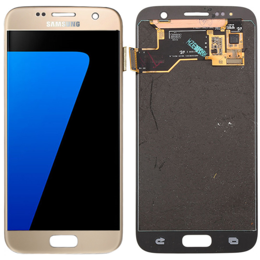 Дисплей для Samsung Galaxy S7 (G930F 2016) в сборе с тачскрином, золотой