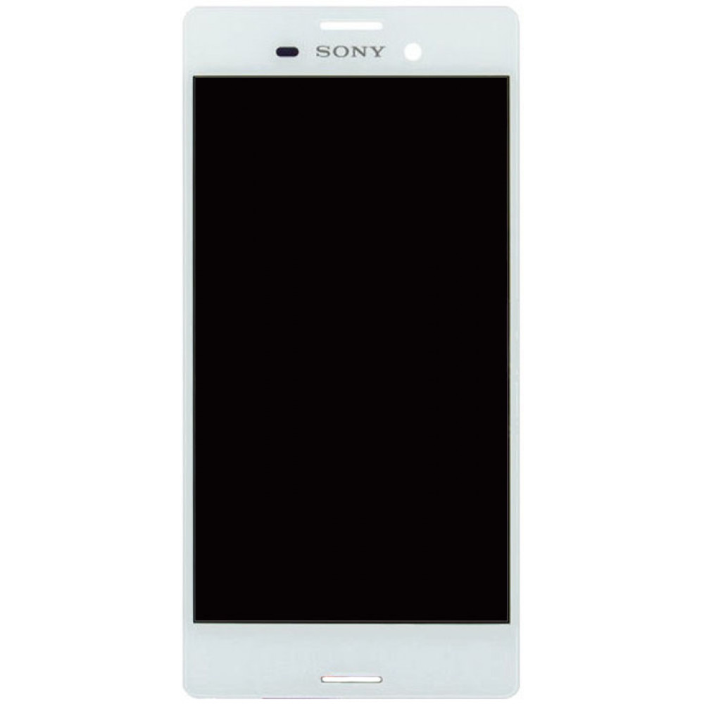 Дисплей для Sony Xperia M4 Aqua в сборе с тачскрином, белый