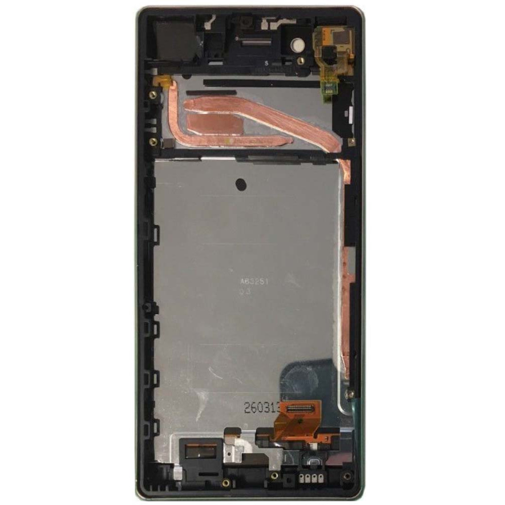 Дисплей для Sony Xperia X (F5121) в сборе с тачскрином и рамкой, серый