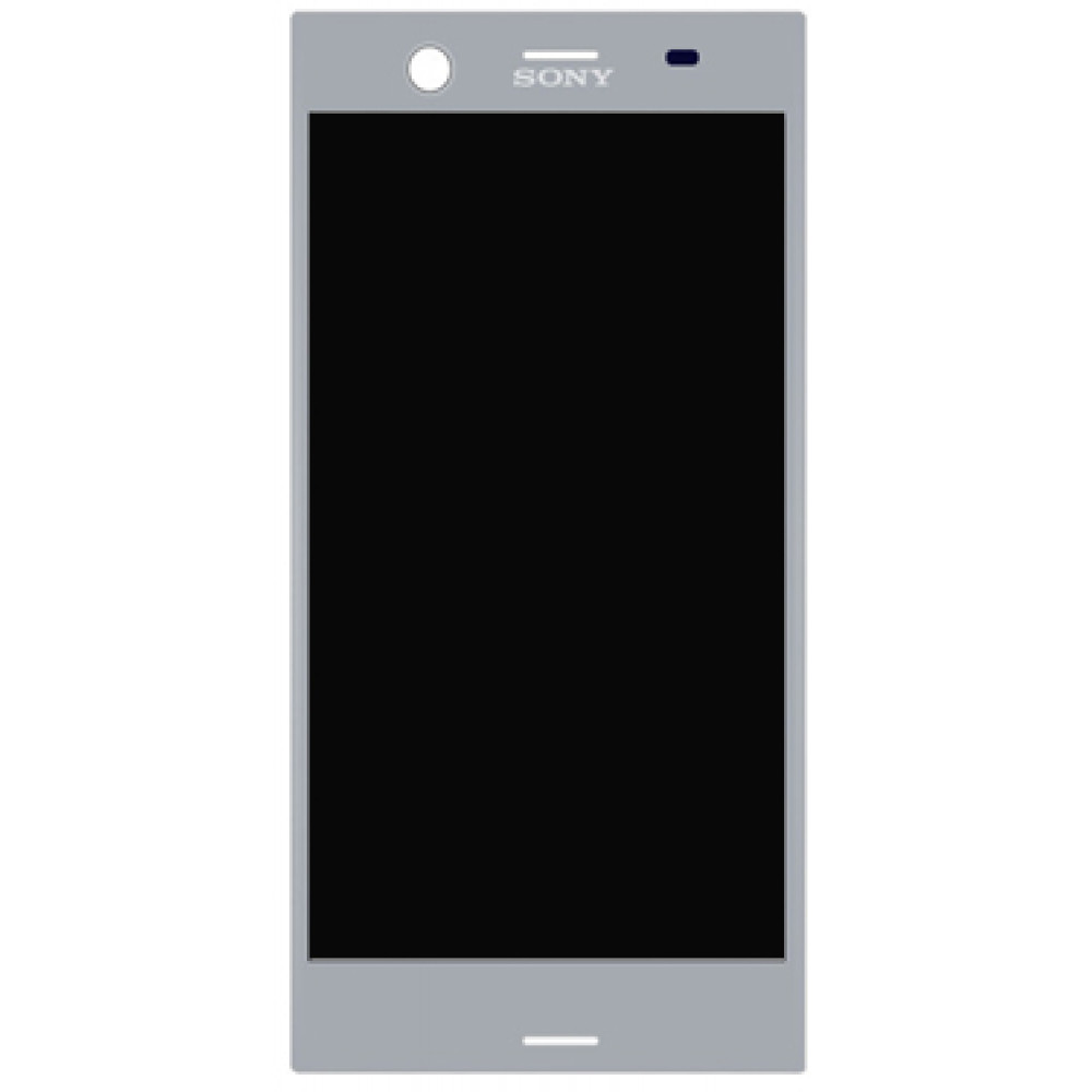 Дисплей для Sony Xperia XZ1 в сборе с тачскрином, серебро