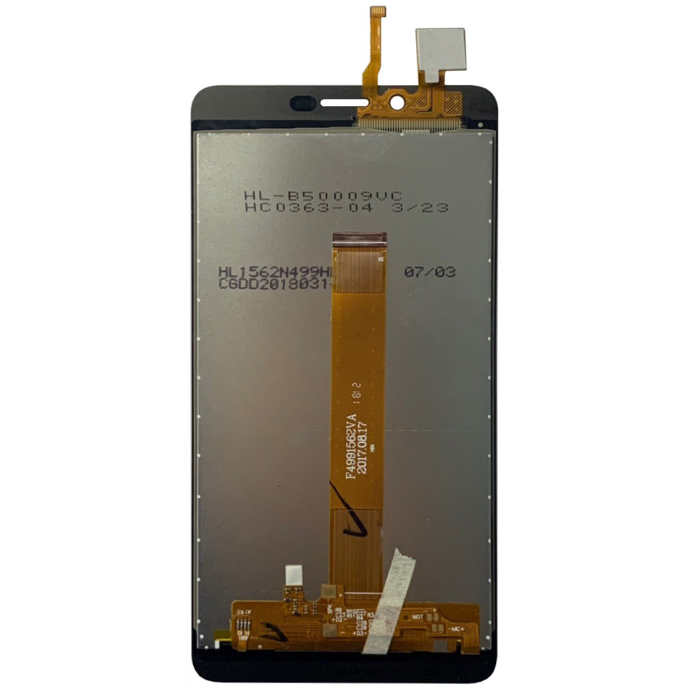 Дисплей для Vertex Impress Lion (3G Dual Cam) в сборе с тачскрином, золотой