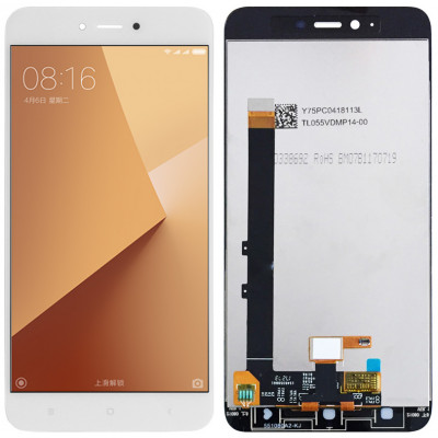 Дисплей для Xiaomi Redmi Note 5A в сборе с тачскрином, белый