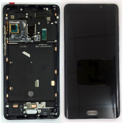 Дисплей для Xiaomi Mi Note 2 в сборе тачскрином и рамкой, черный